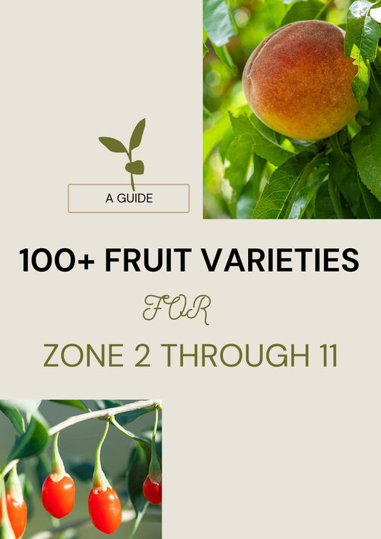 100+ Fruit Varieties For Zone 2 Through 11 (E-Book)