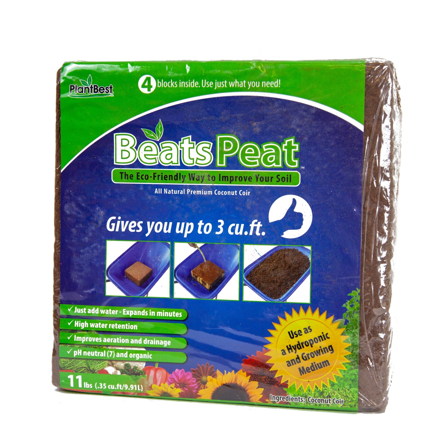 BeatsPeat (3 Cu Ft Brick)