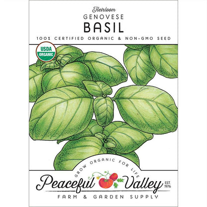 Genovese Basil Seeds (Organic)