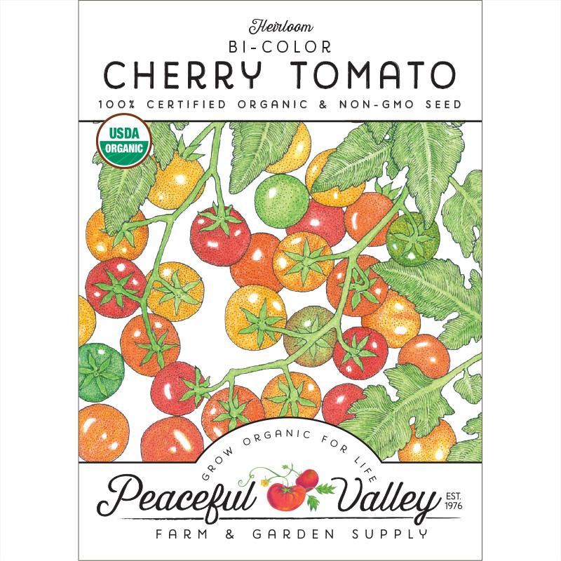 Bi-color Cherry Tomato Seeds (Organic)