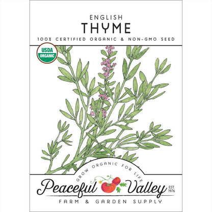 English Thyme Seeds (Organic)